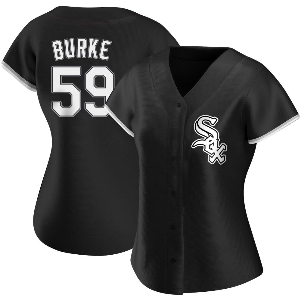 Replica Sean Burke Women's Chicago White Sox Black Alternate Jersey Replica Sean Burke Women's Chicago White Sox Black Alternate Jersey