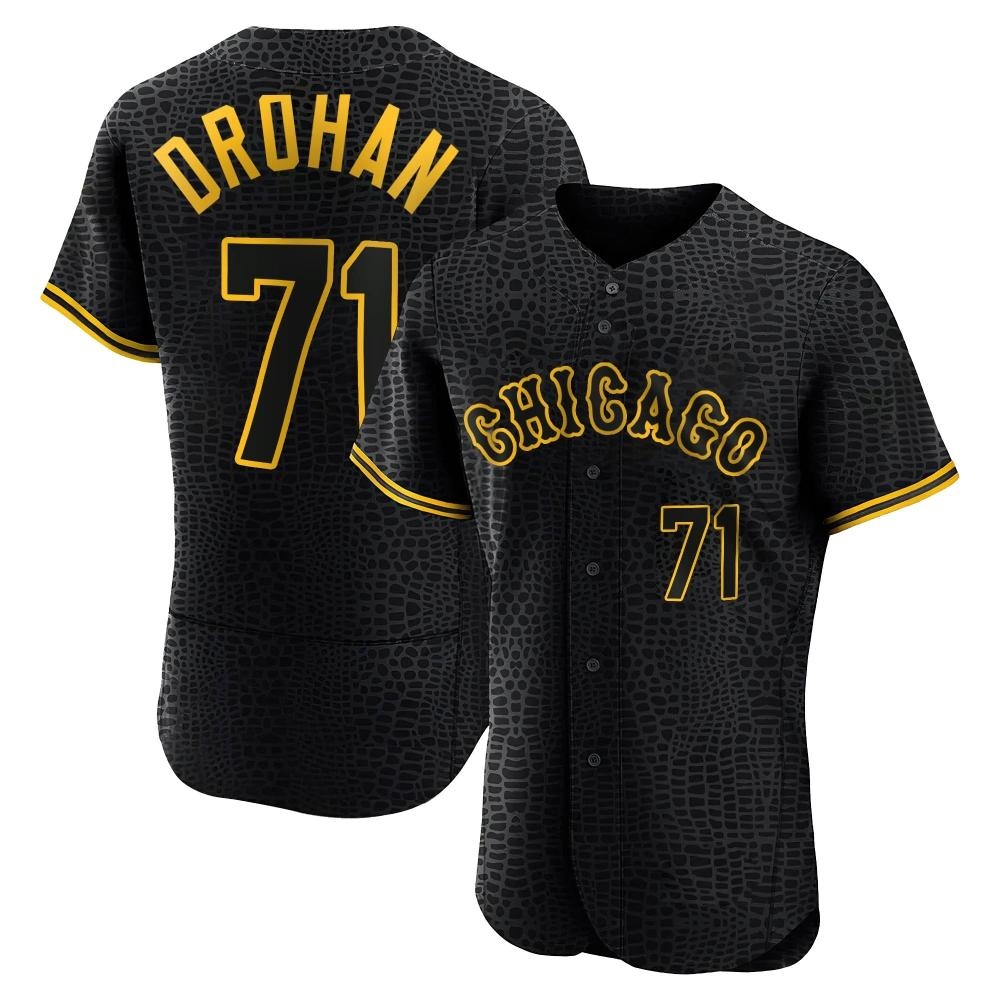 Authentic Shane Drohan Men's Chicago White Sox Black Snake Skin City Jersey Authentic Shane Drohan Men's Chicago White Sox Black Snake Skin City Jersey