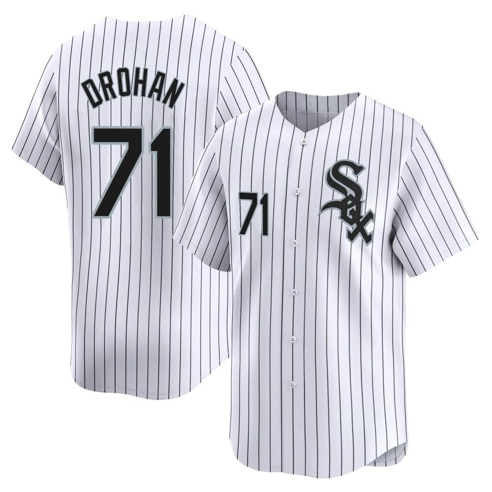 Limited Shane Drohan Men's Chicago White Sox White Home Jersey Limited Shane Drohan Men's Chicago White Sox White Home Jersey