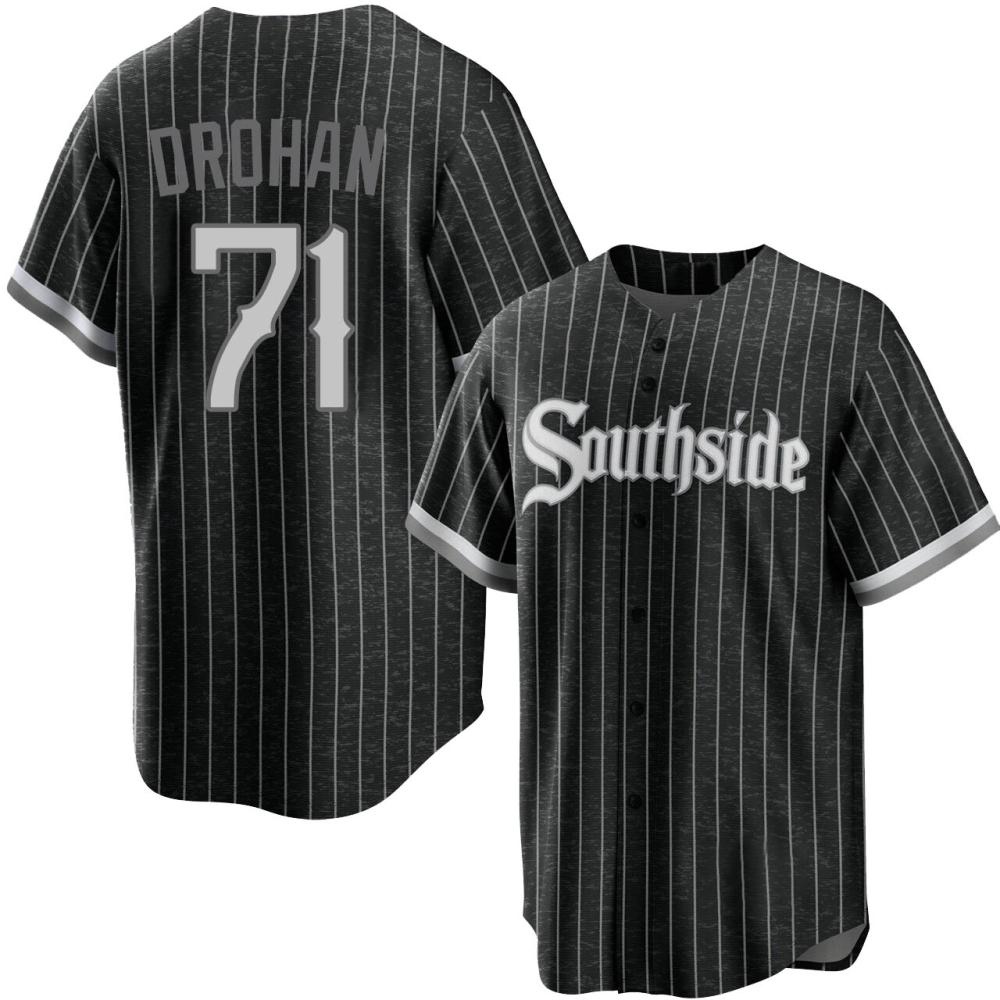 Replica Shane Drohan Men's Chicago White Sox Black 2021 City Connect Jersey Replica Shane Drohan Men's Chicago White Sox Black 2021 City Connect Jersey