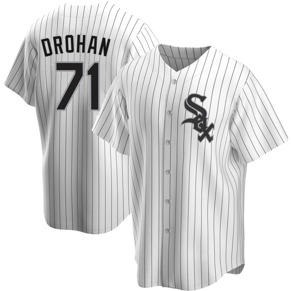 Replica Shane Drohan Men's Chicago White Sox White Home Jersey Replica Shane Drohan Men's Chicago White Sox White Home Jersey