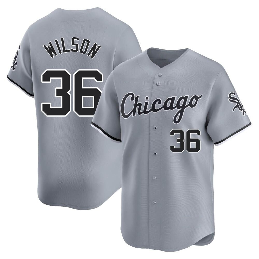 Limited Steven Wilson Men's Chicago White Sox Gray Road Jersey Limited Steven Wilson Men's Chicago White Sox Gray Road Jersey