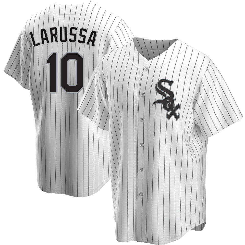 Replica Tony Larussa Men's Chicago White Sox White Home Jersey Replica Tony Larussa Men's Chicago White Sox White Home Jersey