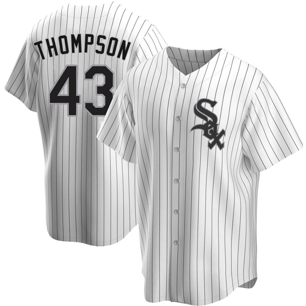 Replica Trayce Thompson Men's Chicago White Sox White Home Jersey Replica Trayce Thompson Men's Chicago White Sox White Home Jersey