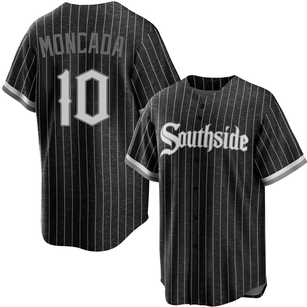 Replica Yoan Moncada Men's Chicago White Sox Black 2021 City Connect Jersey Replica Yoan Moncada Men's Chicago White Sox Black 2021 City Connect Jersey