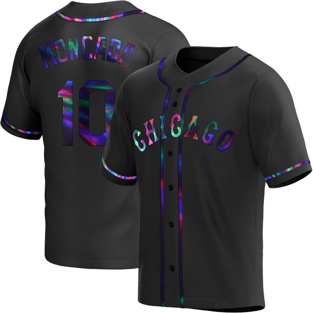 Replica Yoan Moncada Youth Chicago White Sox Black Holographic Alternate Jersey Replica Yoan Moncada Youth Chicago White Sox Black Holographic Alternate Jersey