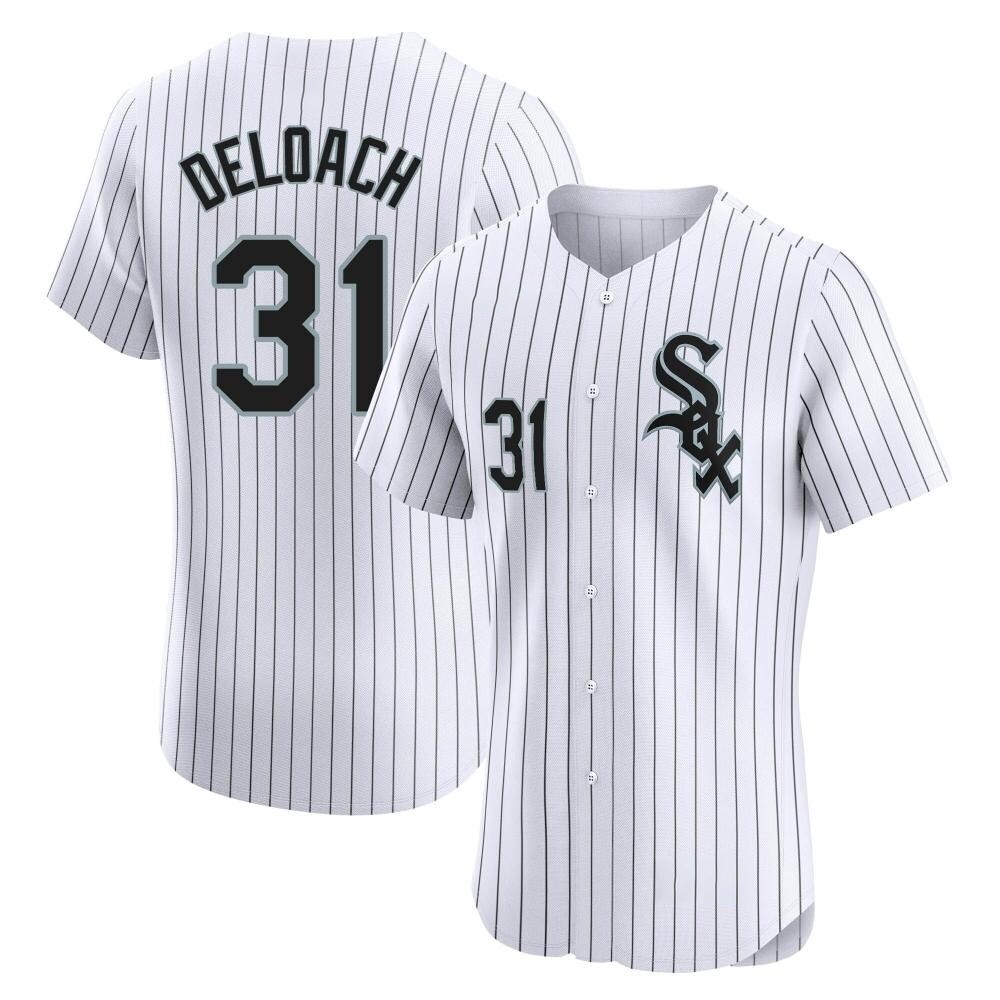 Elite Zach DeLoach Men's Chicago White Sox White Home Jersey Elite Zach DeLoach Men's Chicago White Sox White Home Jersey