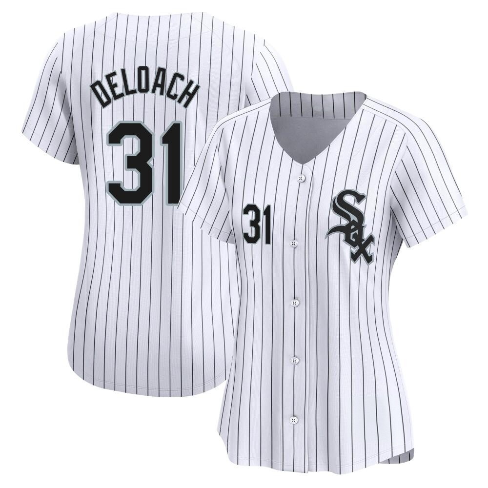Limited Zach DeLoach Women's Chicago White Sox White Home Jersey Limited Zach DeLoach Women's Chicago White Sox White Home Jersey