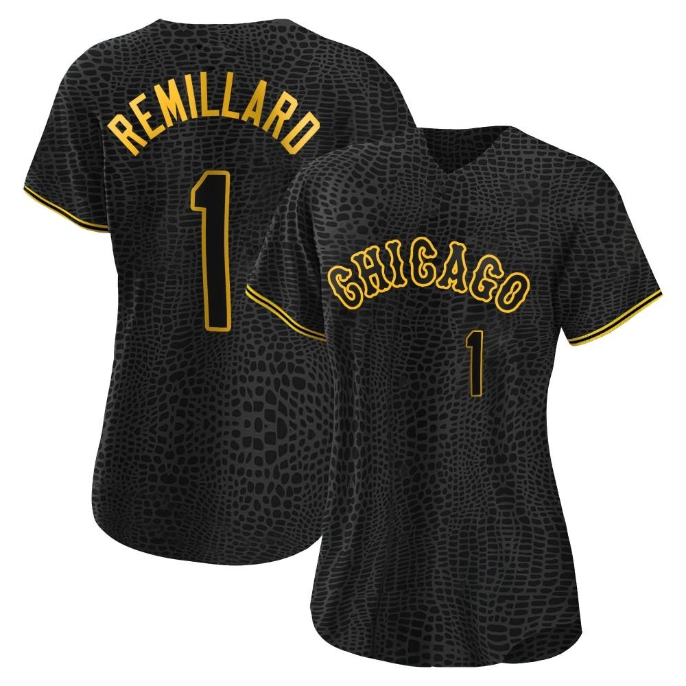 Authentic Zach Remillard Women's Chicago White Sox Black Snake Skin City Jersey Authentic Zach Remillard Women's Chicago White Sox Black Snake Skin City Jersey