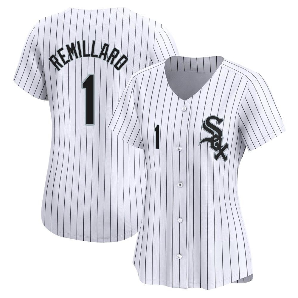 Limited Zach Remillard Women's Chicago White Sox White Home Jersey Limited Zach Remillard Women's Chicago White Sox White Home Jersey
