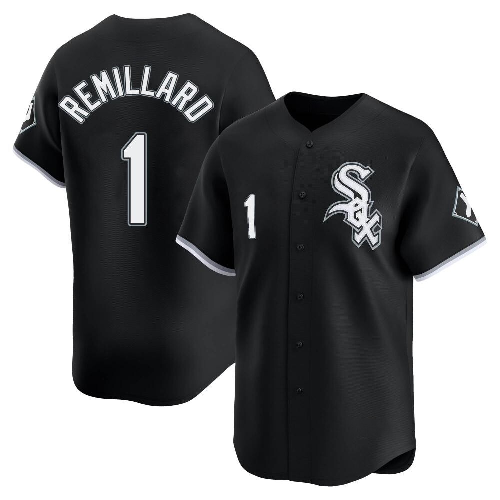 Limited Zach Remillard Youth Chicago White Sox Black Alternate Jersey Limited Zach Remillard Youth Chicago White Sox Black Alternate Jersey