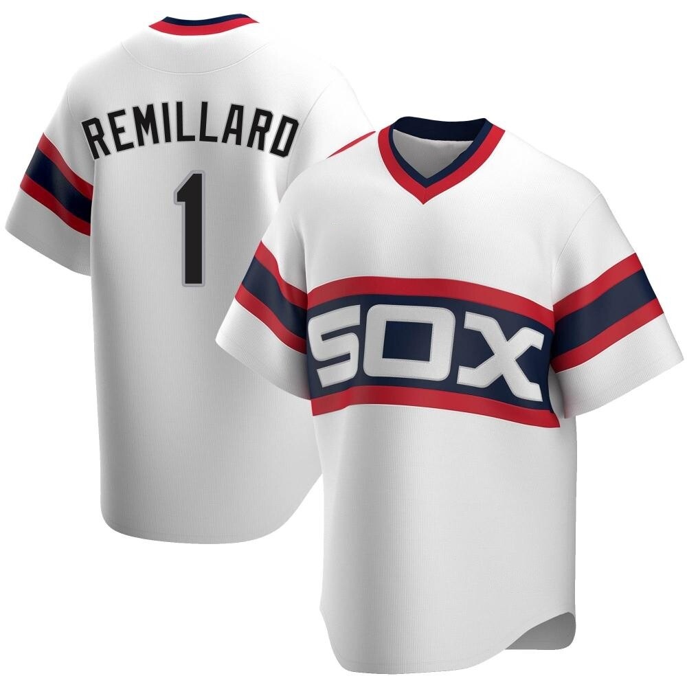 Replica Zach Remillard Men's Chicago White Sox White Cooperstown Collection Jersey Replica Zach Remillard Men's Chicago White Sox White Cooperstown Collection Jersey
