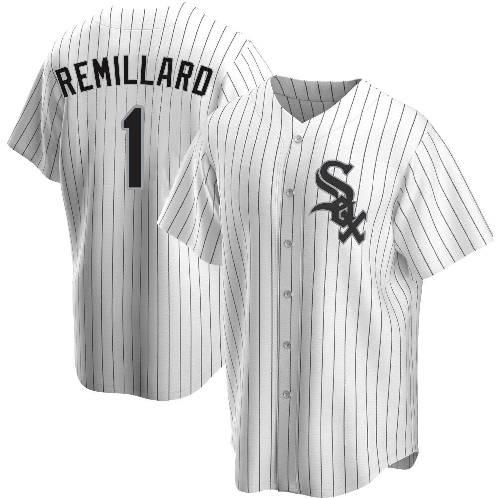 Replica Zach Remillard Men's Chicago White Sox White Home Jersey Replica Zach Remillard Men's Chicago White Sox White Home Jersey